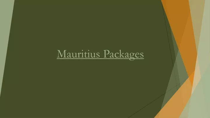 mauritius packages