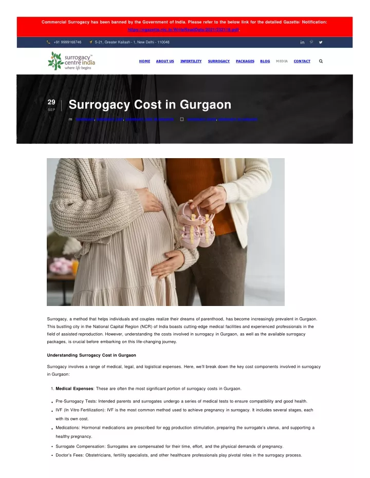 commercial surrogacy has been banned