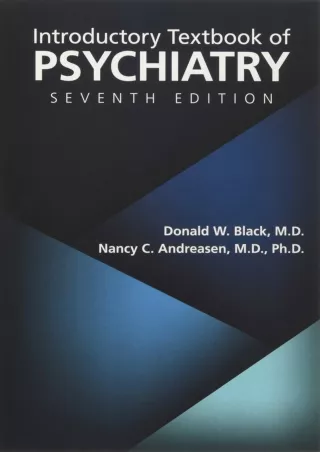 Read ebook [PDF] Introductory Textbook of Psychiatry