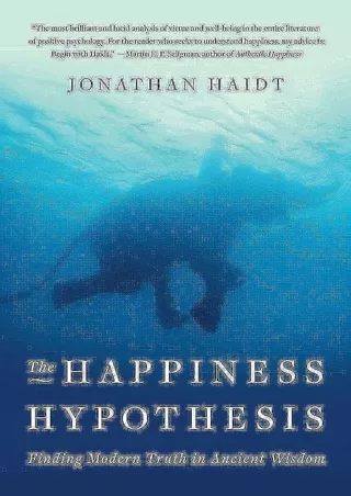 Epub The Happiness Hypothesis: Finding Modern Truth in Ancient Wisdom