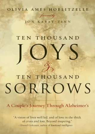 Pdf Ebook Ten Thousand Joys   Ten Thousand Sorrows: A Couple's Journey Through Alzheimer's