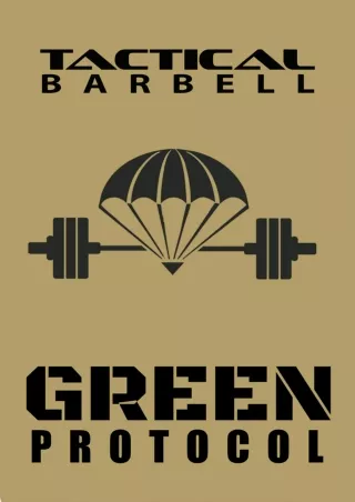 Epub Tactical Barbell: Green Protocol