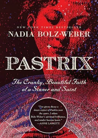 Pdf Ebook Pastrix: The Cranky, Beautiful Faith of a Sinner   Saint