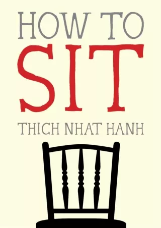Read PDF  How to Sit (Mindfulness Essentials)