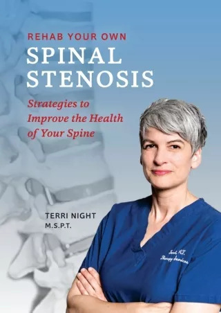 Pdf Ebook Rehab Your Own Spinal Stenosis: strategies to improve the health of your spine