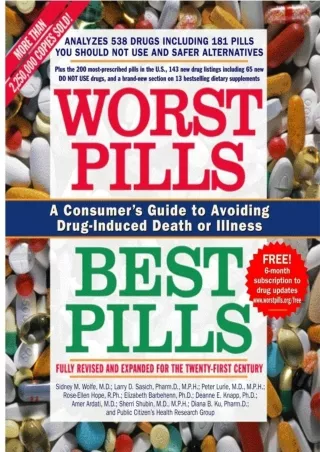 Download [PDF] Worst Pills, Best Pills: A Consumer's Guide to Avoiding Drug-Induced Death or