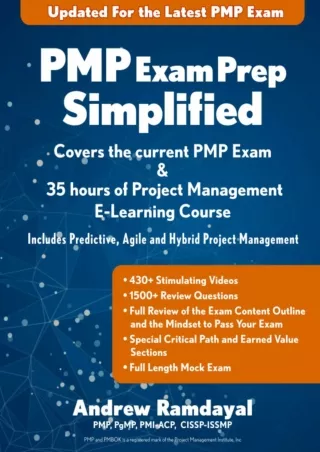 Read Book PMP Exam Prep Simplified: Covers the Current PMP Exam and Includes a 35 Hours