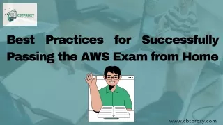 Advice for Controlling Test Anxiety While Taking the AWS Exam at Home