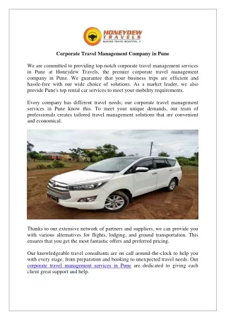 Corporate Travel Management Company in Pune (2)