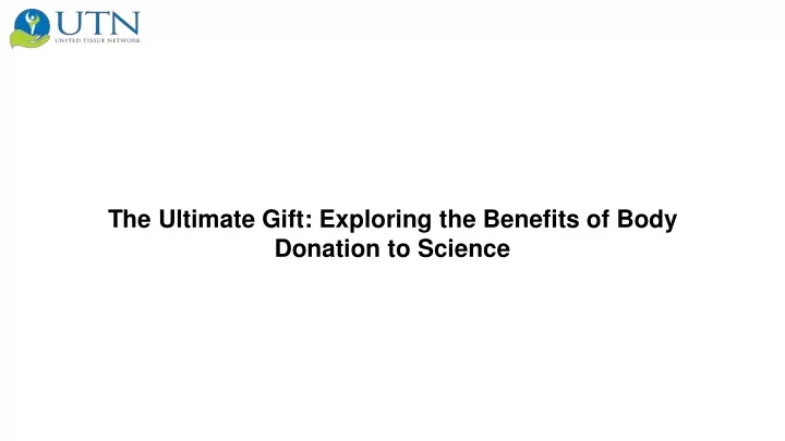 the ultimate gift exploring the benefits of body