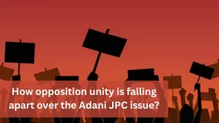 how opposition unity is falling apart over