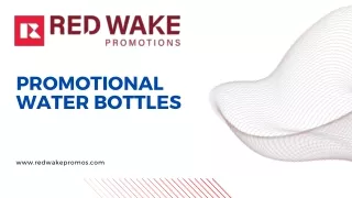 Boost Your Brand with Red Wake’s Promotional Water Bottles