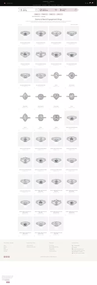 Sophisticated Selection of Diamond Band Engagement Rings