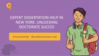 Expert Dissertation Help in New York: Unlocking Doctorate Success