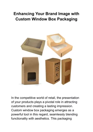 enhancing your brand image with custom window