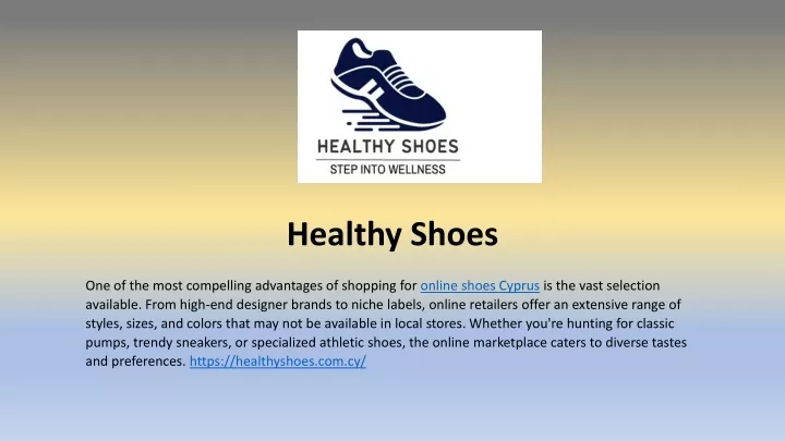 healthy shoes