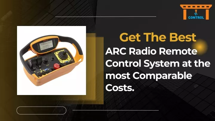 get the best arc radio remote control system