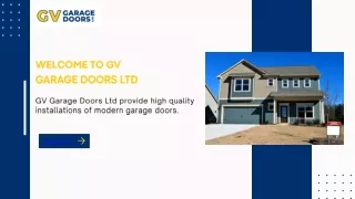 GV Garage Doors - Your Known Option of Quality Garage Doors in Cannock