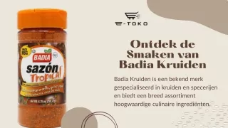 Ontdek de Smaken van Badia Kruiden