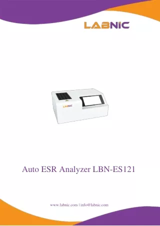auto esr analyzer lbn es121