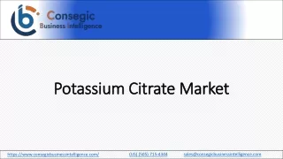 potassium citrate market