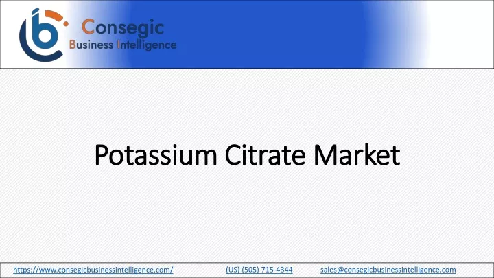 potassium citrate market