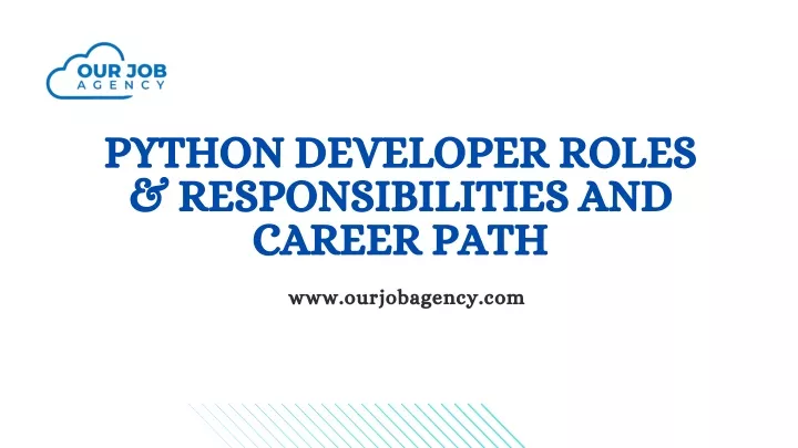 python developer roles responsibilities