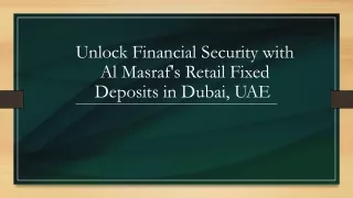 unlock financial security with al masraf s retail