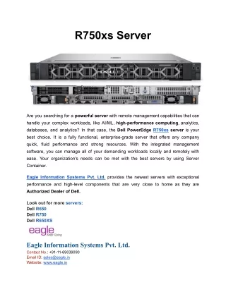 R750xs Server