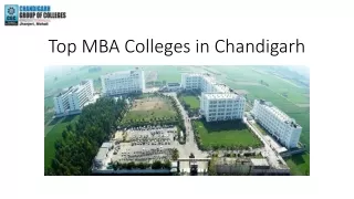 Top MBA Colleges in Chandigarh