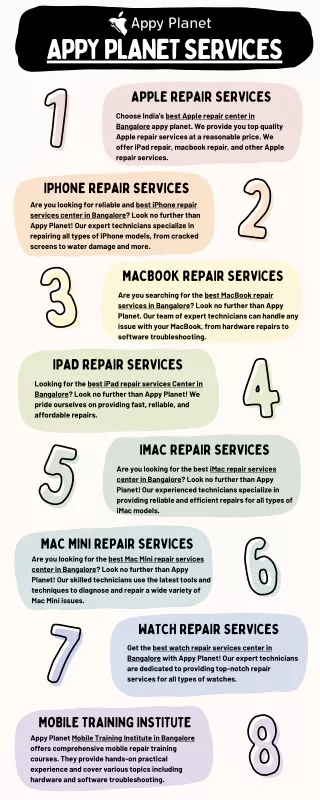 Get the Best Apple Repair Services Center In Bangalore | Appy Planet