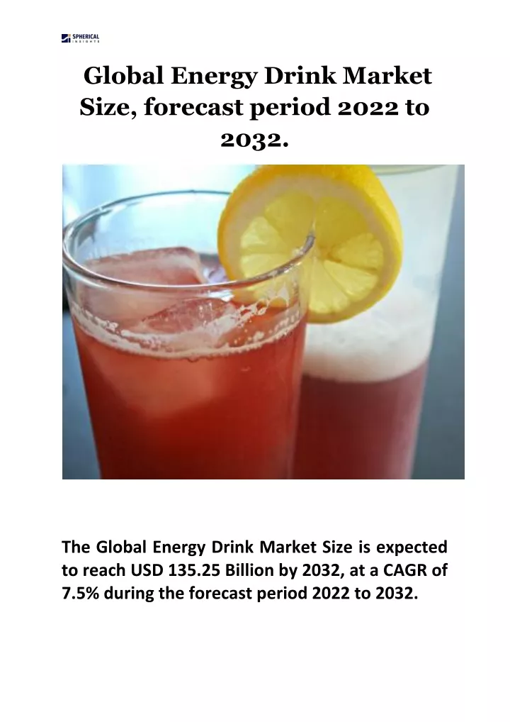 global energy drink market size forecast period