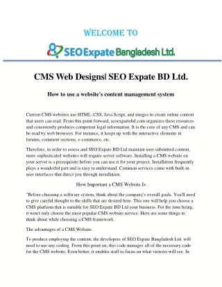 CMS Web Designs