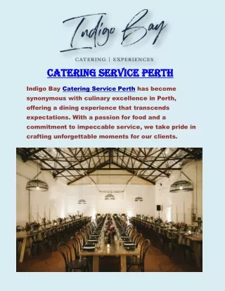 Catering Service Perth