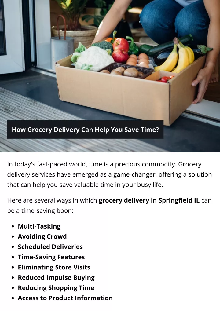 how grocery delivery can help you save time