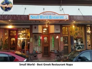 Small World - Best Greek Restaurant Napa
