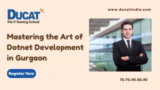 Pdf of Mastering the Art of Dotnet Development in Gurgaon