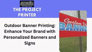 Custom Banners and Signs  High-Quality Printing at The Project Printer