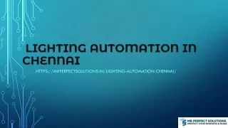 lighting automation in chennai