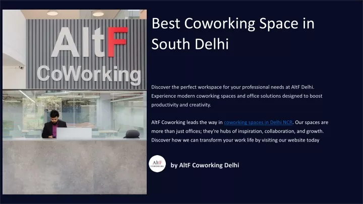 best coworking space in south delhi