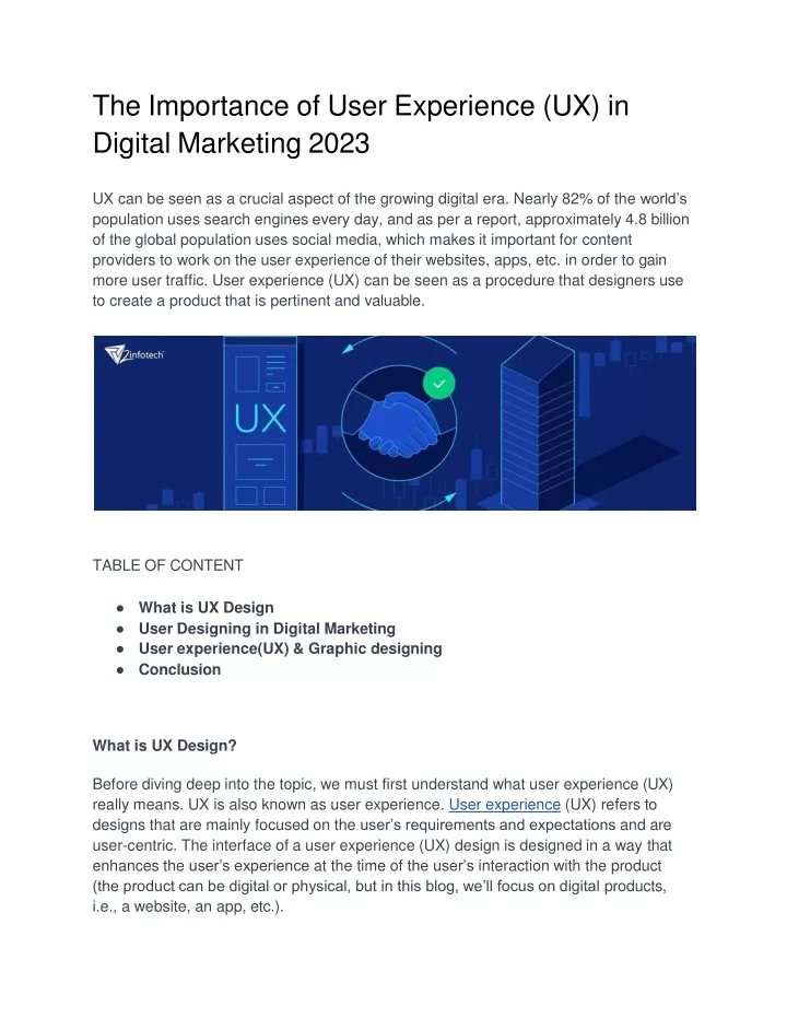 the importance of user experience ux in digital marketing 2023