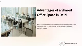 Advantages of a Shared Office Space in Delhi and Coworking Space in Delhi