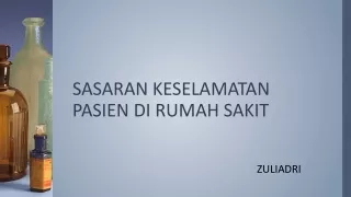 SASARAN KESELAMATAN PASIEN DI RUMAH SAKIT