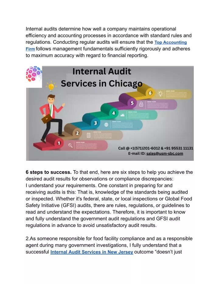 internal audits determine how well a company