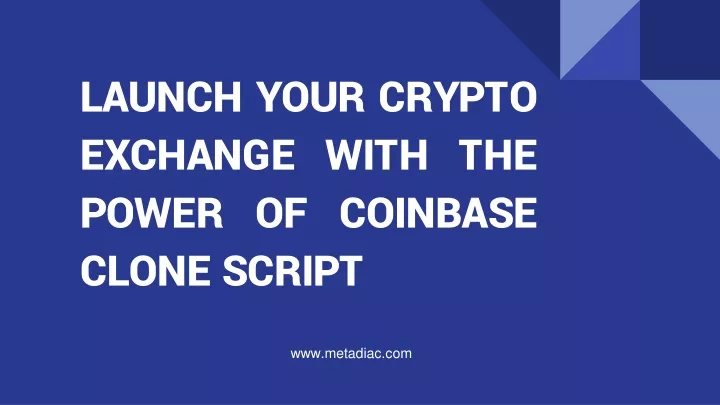 launch your crypto exchange with the power of coinbase clone script