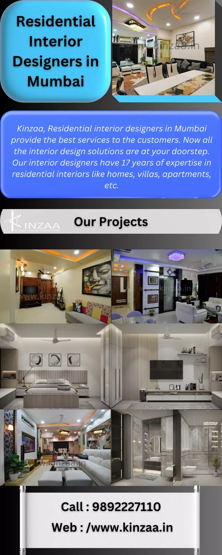 kinzaa residential interior designers in mumbai