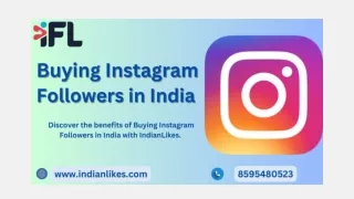 Buying Instagram Followers in india - IndianLikes