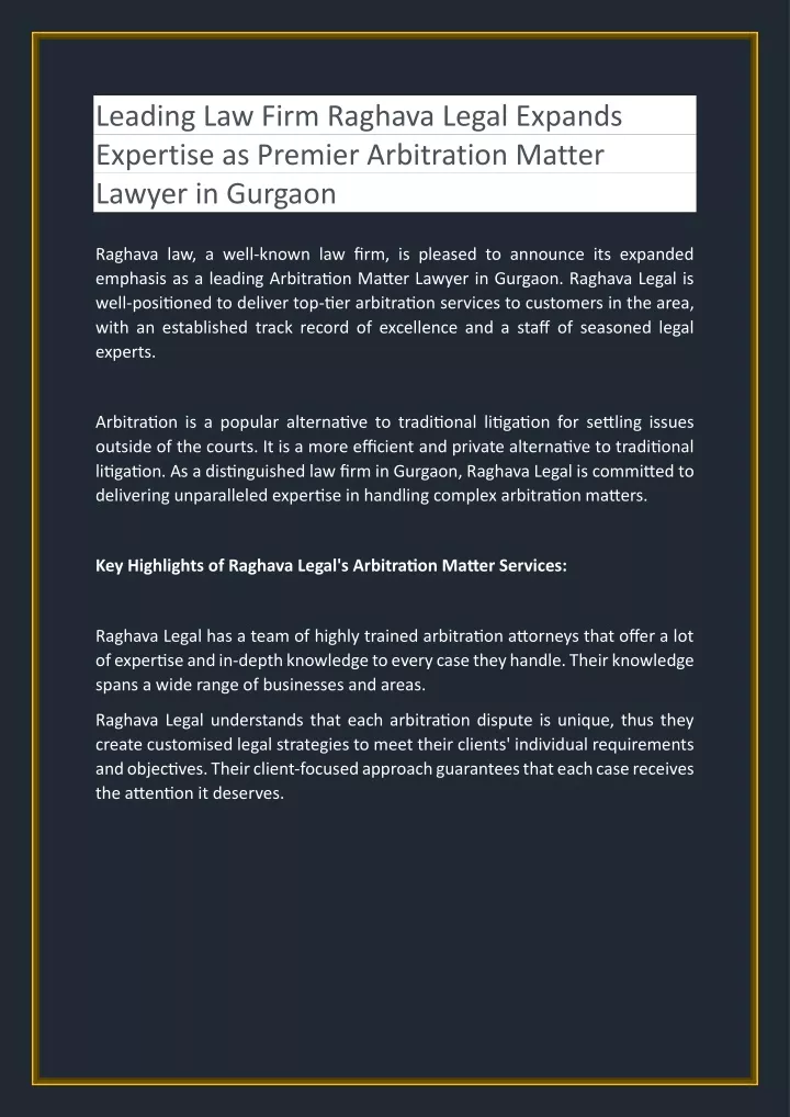 leading law firm raghava legal expands expertise