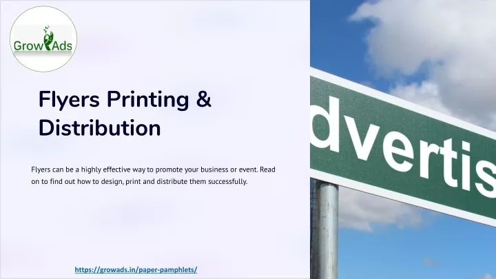 flyers printing distribution