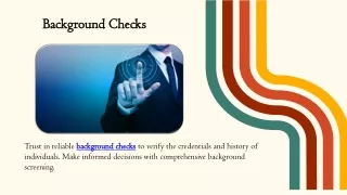 background checks